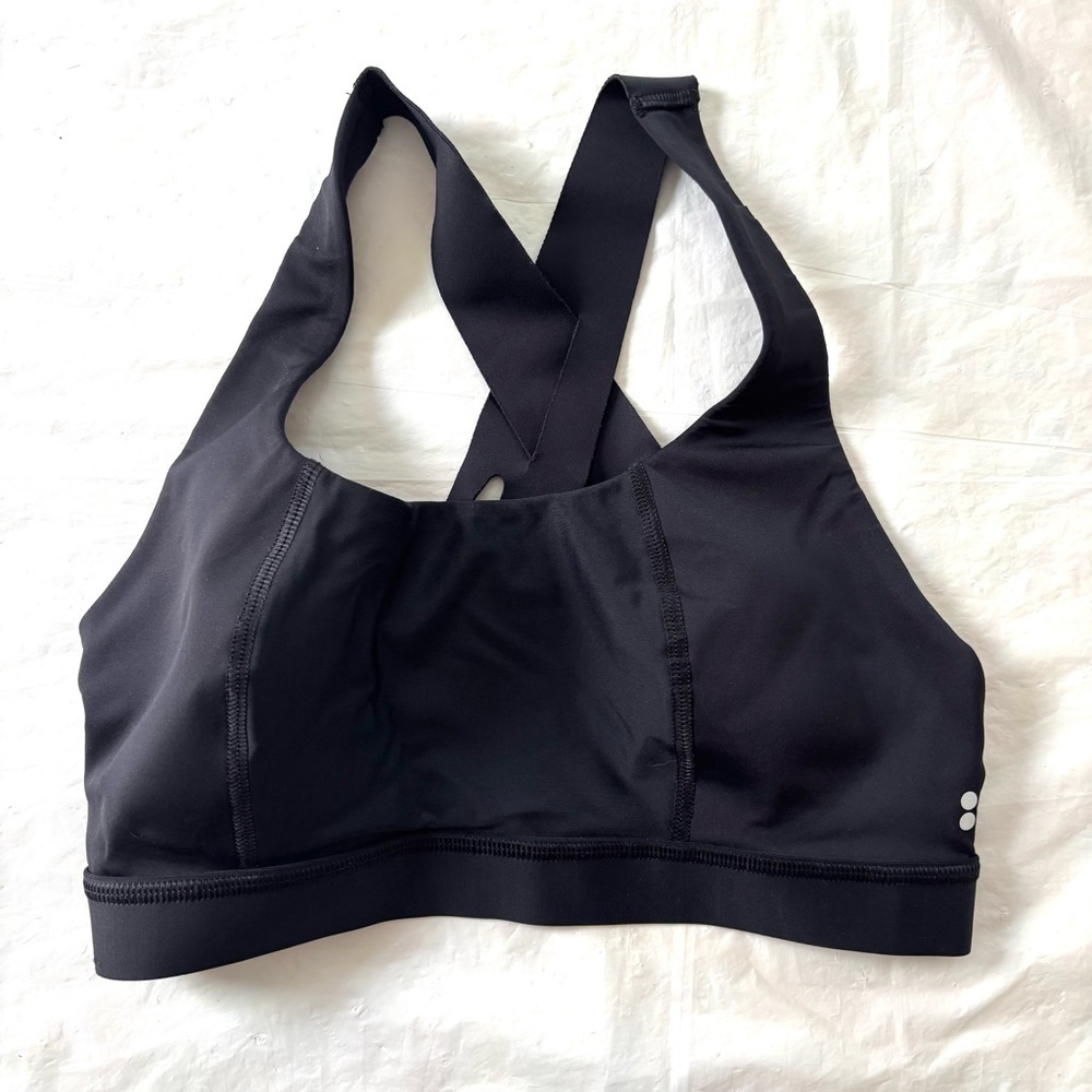 NWOT Sweaty Betty London Circut Black Sports Bra Workout SZ S - Picture 6 of 9